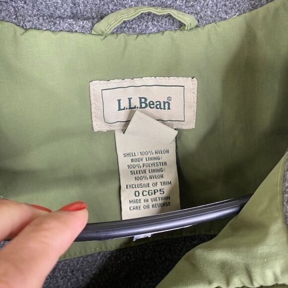 LL Bean Women’s Jacket Warm Fleece Lined Coat Zip Pockets Medium Casual - Picture 9 of 11